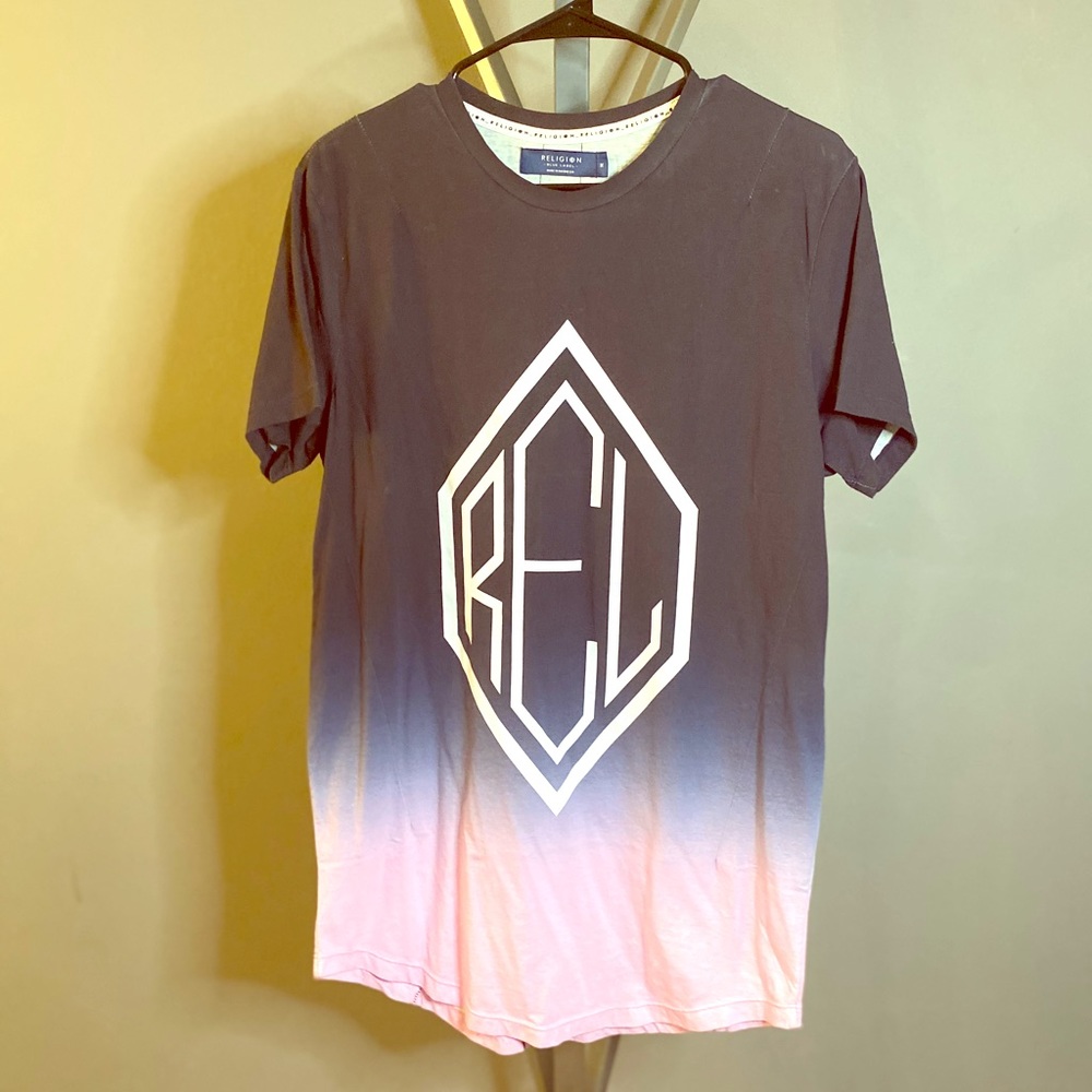 ASOS Men’s Purple Ombre ‘REL’ T-Shirt